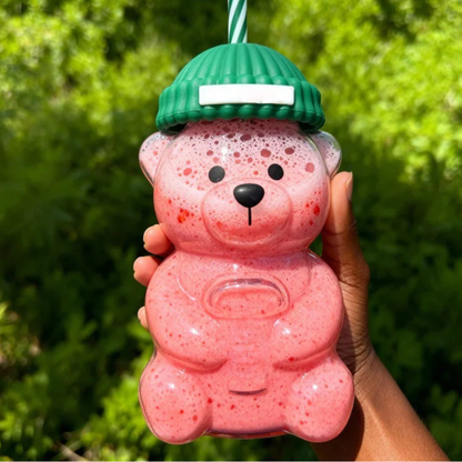 Viral Bear Glass Cup