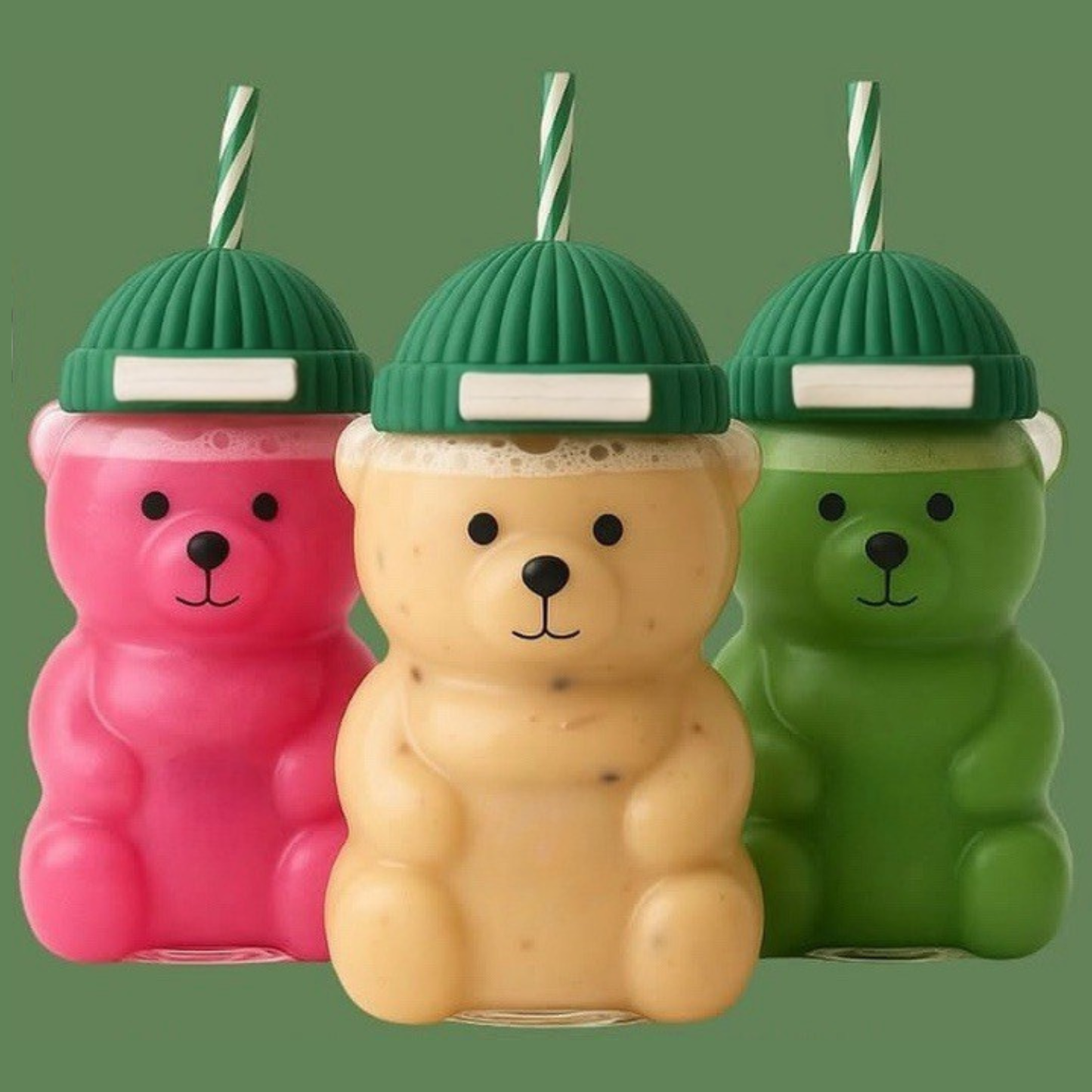 Viral Bear Glass Cup