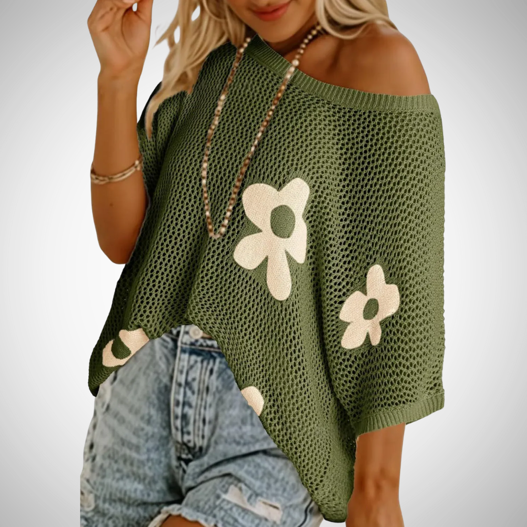 Bloomette™ Floral Knit Top