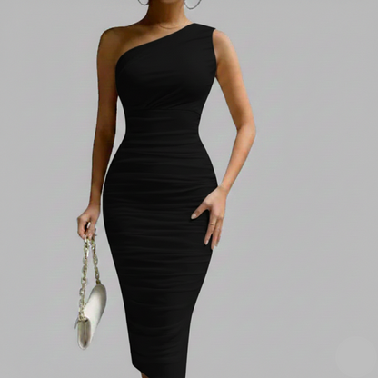 ELARA™ Sculpting One-Shoulder Dress