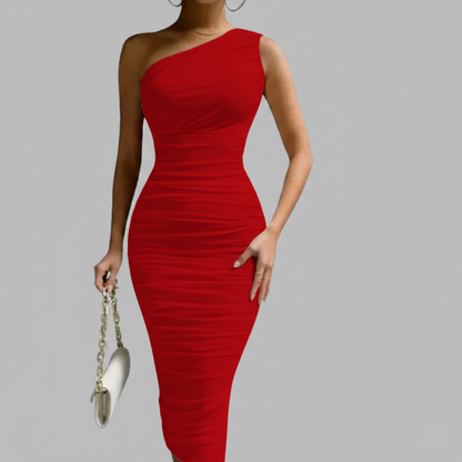 ELARA™ Sculpting One-Shoulder Dress
