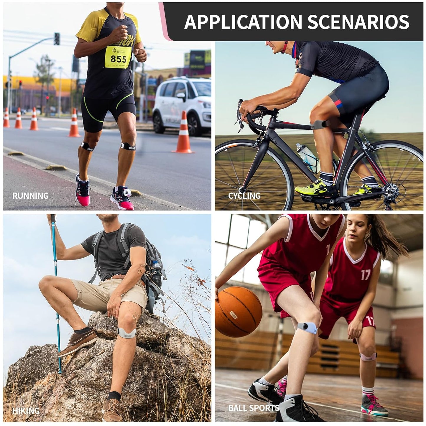 KneeGuard™ Patella Strap (2 Straps Included)